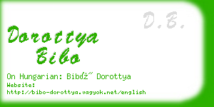 dorottya bibo business card